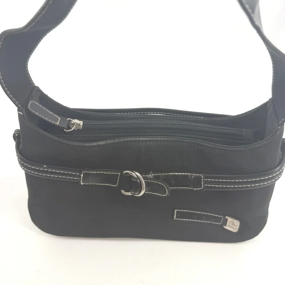 Bongo Y2K 90s Purse Black Small Mini Shoulder Bag Buckle